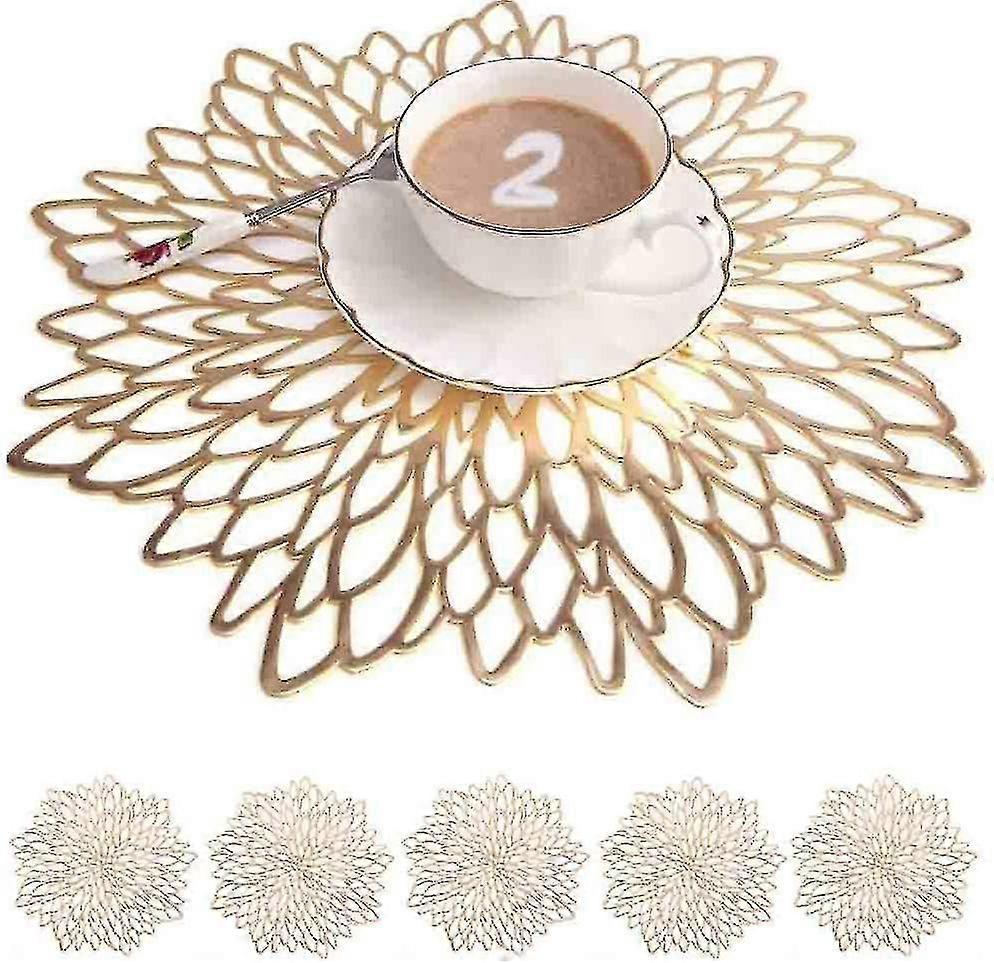 6 pièces sets de table, sets de table ronds, sets de table, sets de table ronds,-MXBC