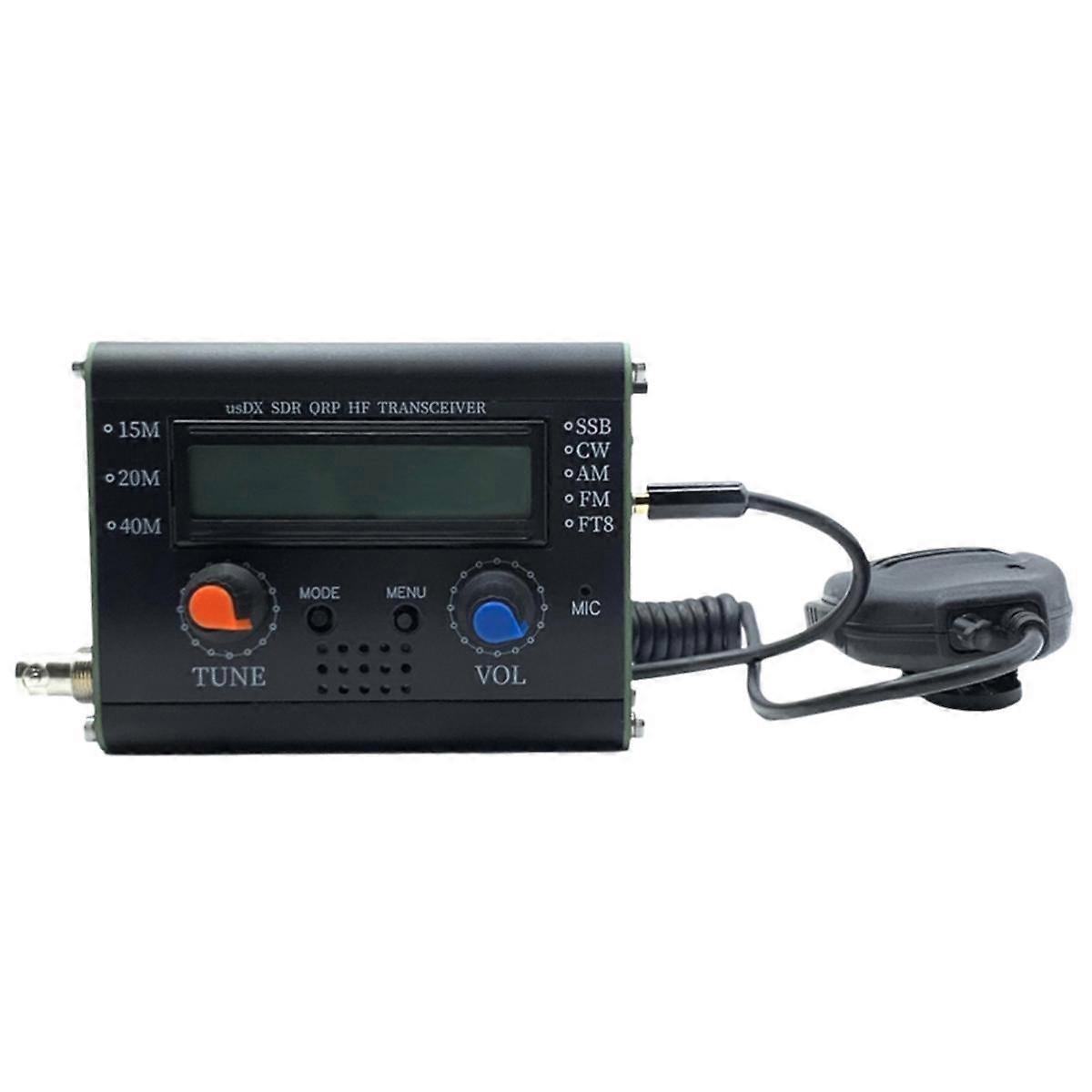 Transceptor USDX SDR ORP HF R1.02W 5W 40M 15M 20M 3 bandas SDR Todos los modos USB, LSB, CW, HF SSB Qrp Transceptor con micrófono