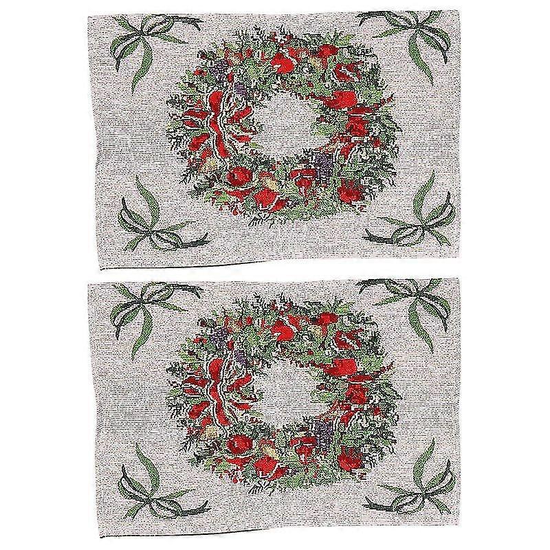 2pcs Christmas Place Mat