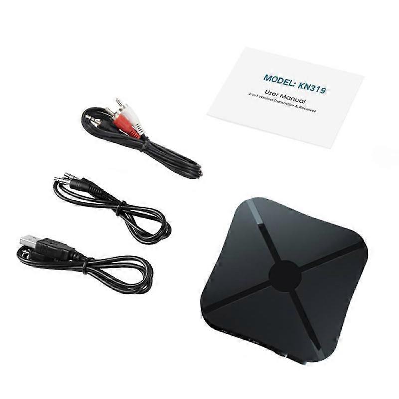 KN319 Bluetooth-Compatible Receiver Transmitter Audio Stereo Wireless Adapter with RCA AUX