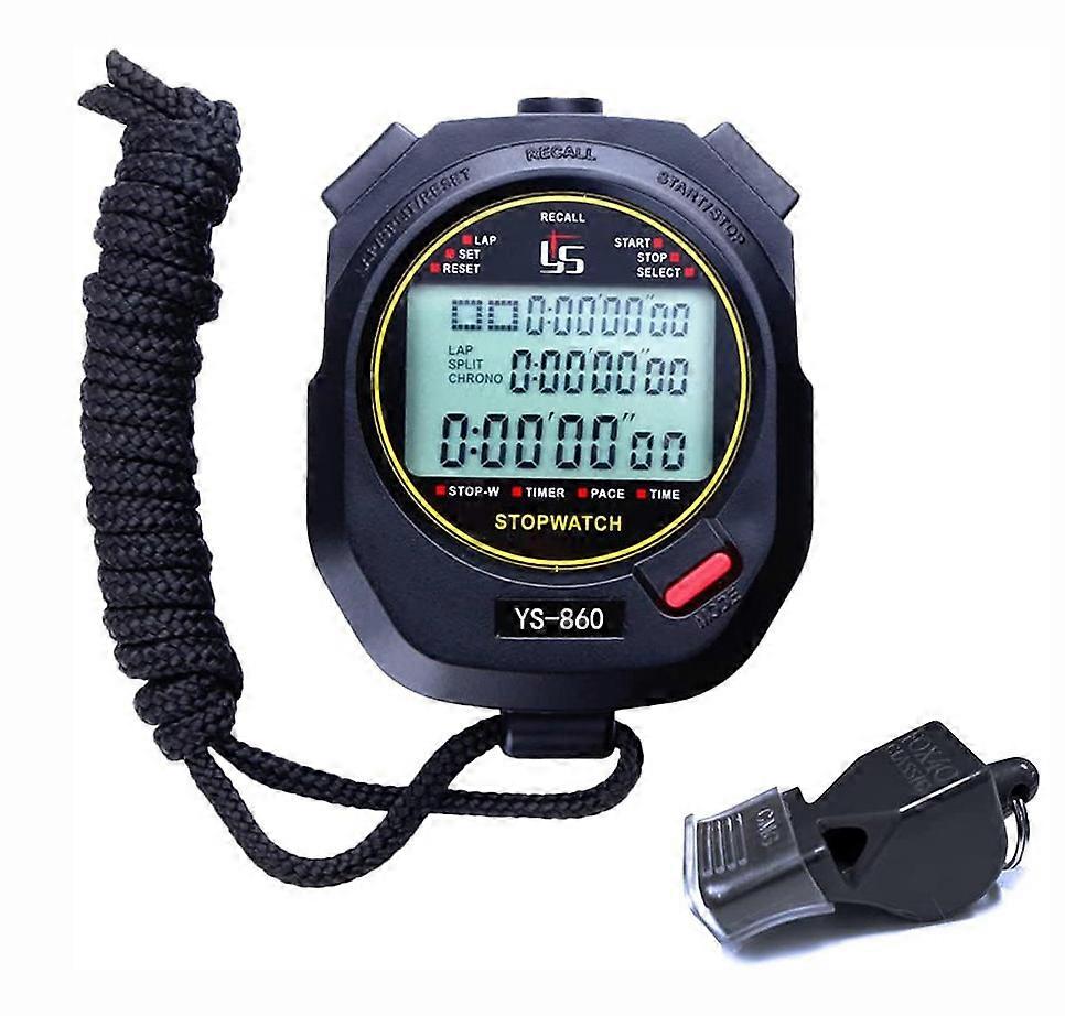 Multifunctional Stopwatch with Light and Mute Function - Perfect for Sports, Fitness, and Coaching