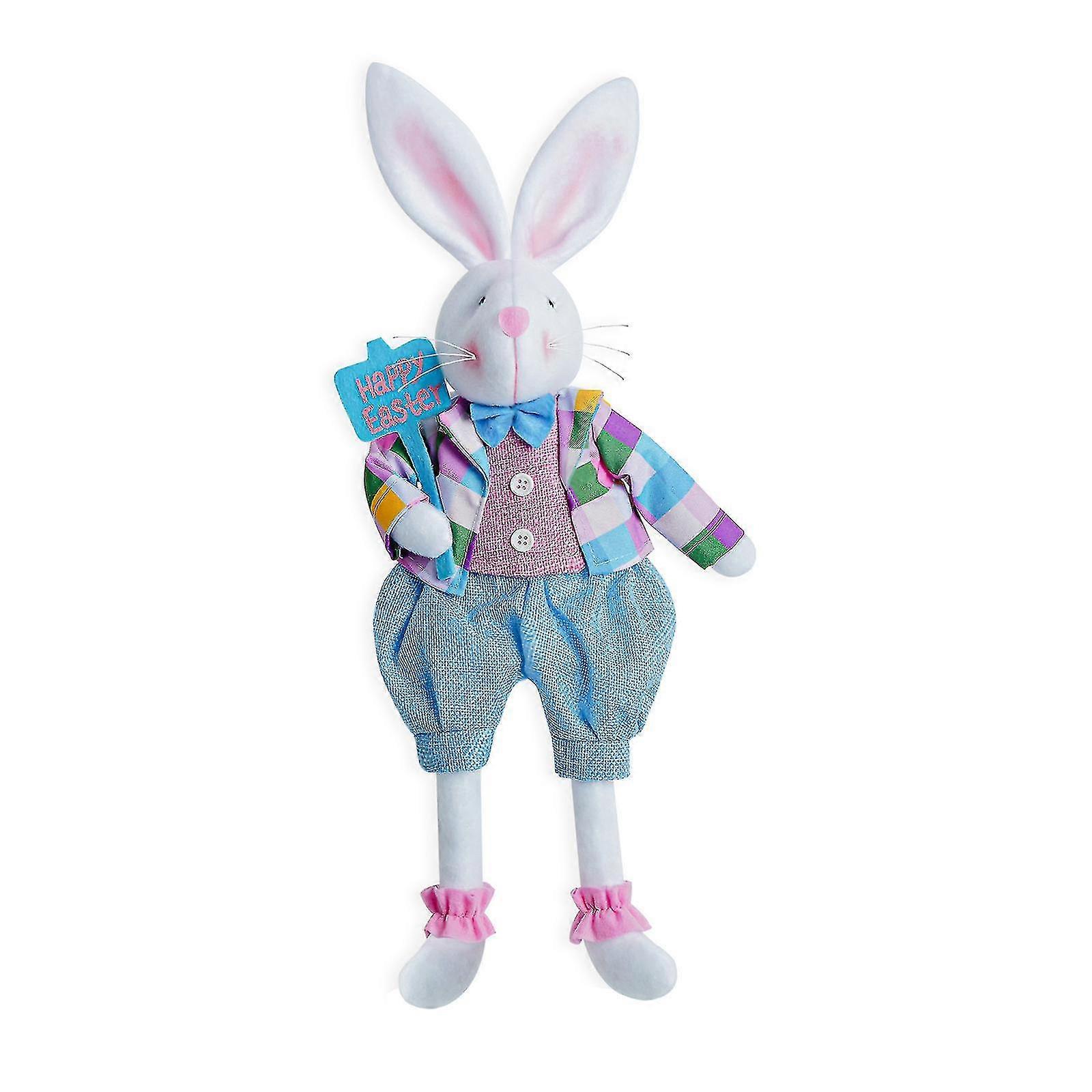 Creativity Easter Rabbit Decorations Doll Easter Bunny Doll Basket Rabbit Doll Party Decoration High Quality