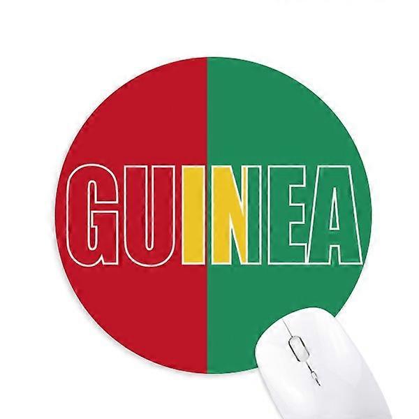 Guinea Country Flag Name Mouse Pad