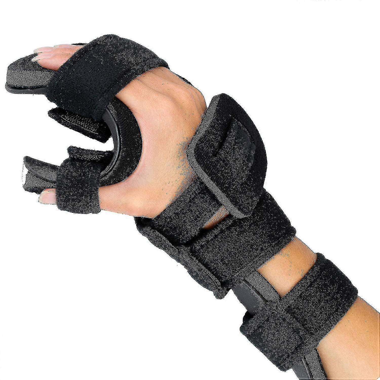 Stroke Hand Splint- Soft Resting Hand Splint For Flexion Contractures, Comfortably Stretch And Rest Hands For Long Term Ease With Functional Hand Spli