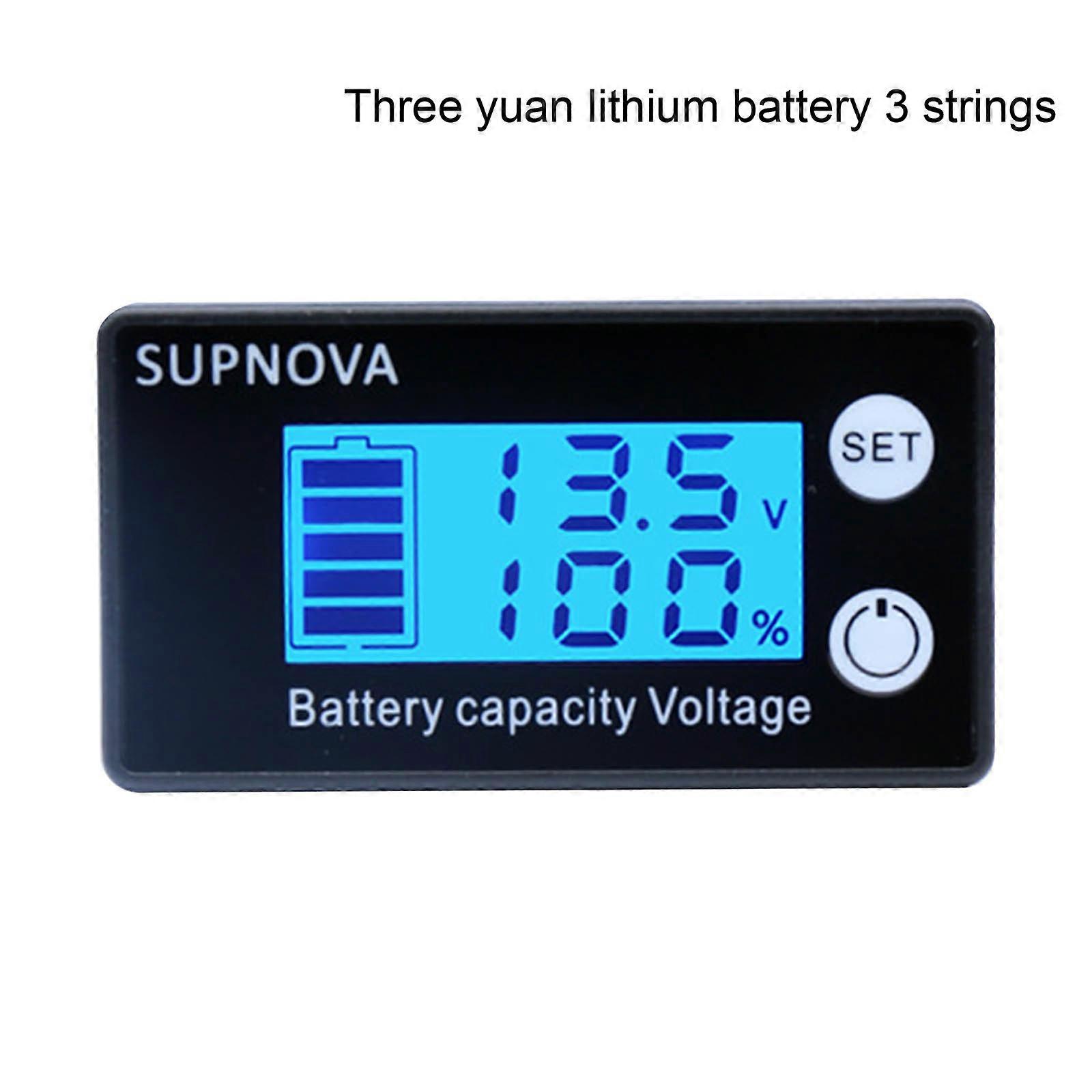 Battery Capacity Voltage Meter Lead-acid/ternaryLlithium Batteries Tester