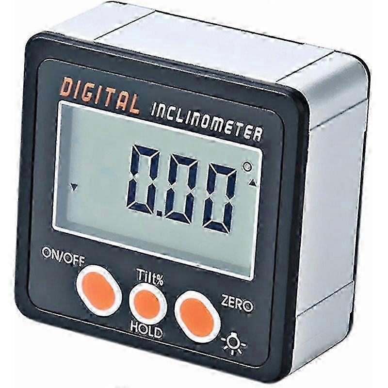 Digital Inclinometer, 0-360, Magnetic Base