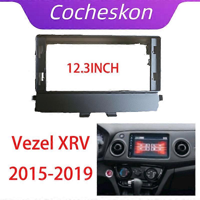 123 Inch Car Frame Fascia Adapter Canbus Box Android Fitting Panel Kit For Honda Vezel XRV 2015-2019