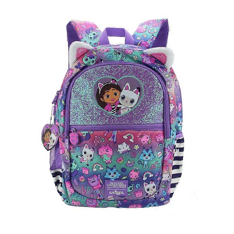 حقيبة مدرسية للأطفال بنات حقائب ظهر مبهرة ملونة غابي مزدوجة الكتف للطلاب 16 بوصة