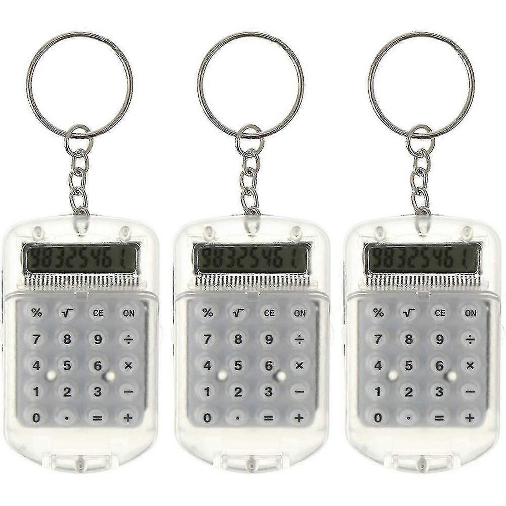 Mini Calculator Key Ring Creative Keychain Design Calculator Pocket Calculator Key Charm Small Portable Calculator For Kids Students Children