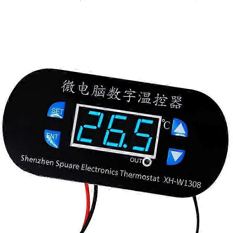 W1308 DC 12V Digital Cool Heat Sensor Temperature Controller Adjustable Thermostat Switch Thermometer Control Blue Light