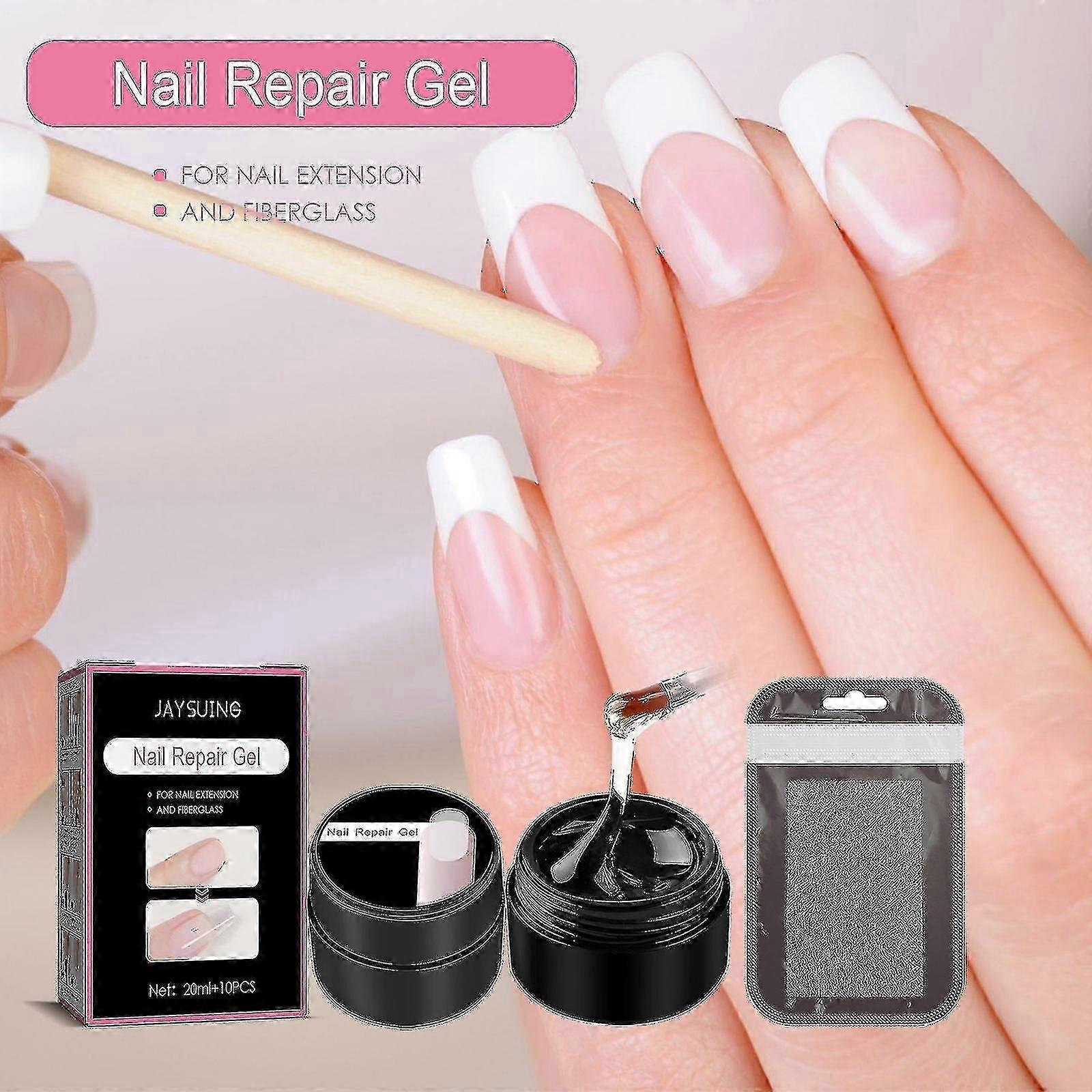 Jaysuing Faser Verlängerung Gel Set Nagel Extensions Anti-Cracking Nagellack Nagel Extensions Popping Nail Gel