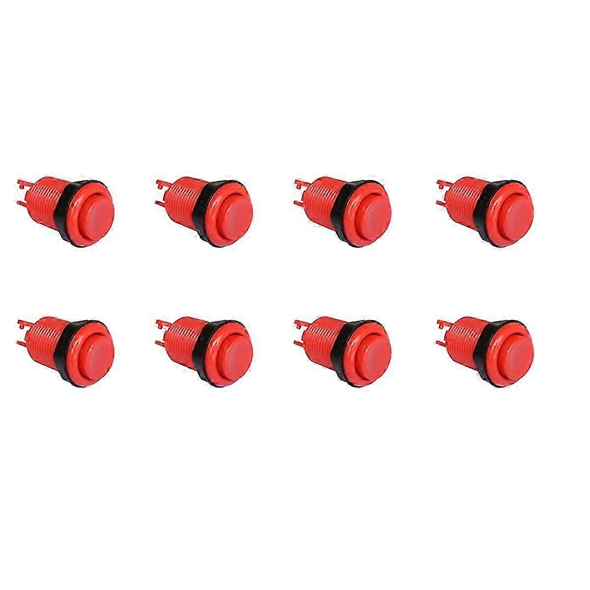 8pcs Push Button 28mm Nut For American Arcade Game Machine Joystick Zero Delay Controller Parts Machine Diy A
