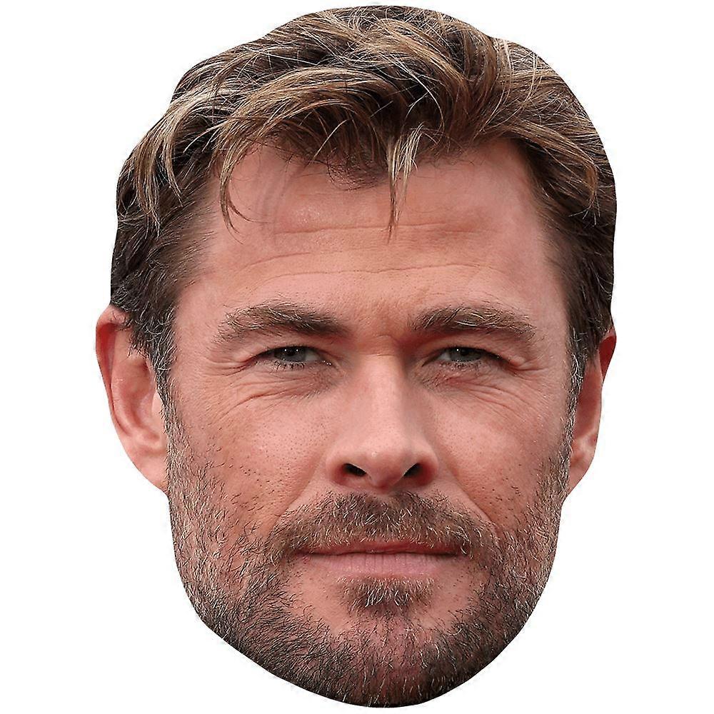 Chris Hemsworth (Smolder) Celebrity Mask, Flat Card Face