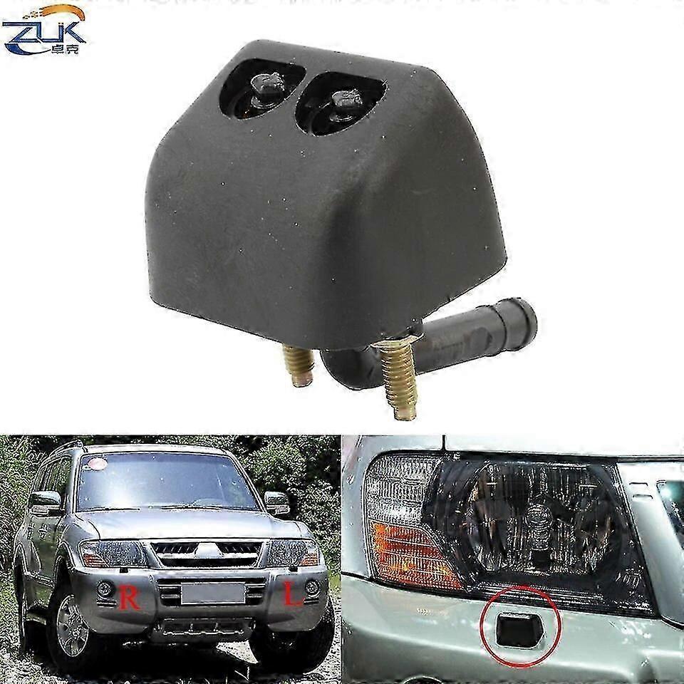 Front Bumper Headlamp Headlight Washer Nozzle Jet For Mitsubishi Pajero Montero Shogun MK3 Facelift V73 V75 V77 2003-2006