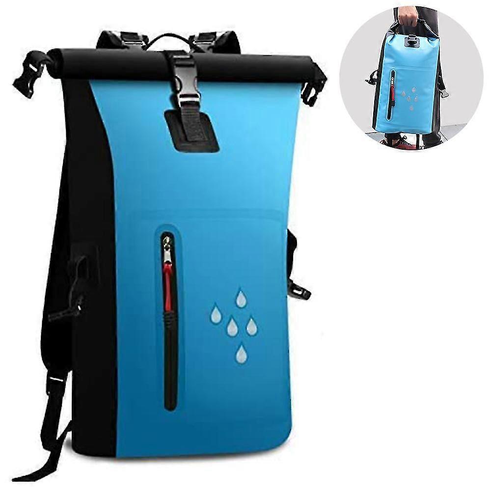 1 Pcs Waterproof Backpack Dry Bag 25l Dry Sacks 500d Pvc Duty Roll-top Closure With Zipper Pocket With Waterproof Phone Case For Kayaking Rafting Boat