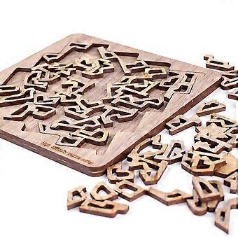 Irregular Decompression Puzzle Wooden Toys Wooden Jigsaw Puzzle Gift for Birthday or Holiday