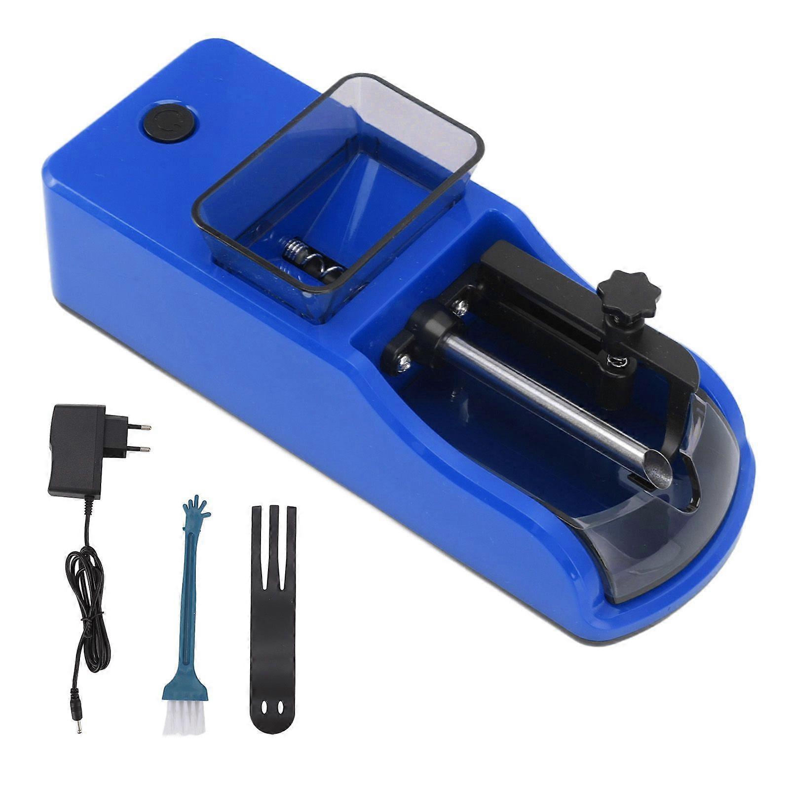 Electric Automatic Cigarette Rolling Machine 8mm Automatic Cigarette Injector Machine Making Smoke Accessories 110240V Blue EU Plug