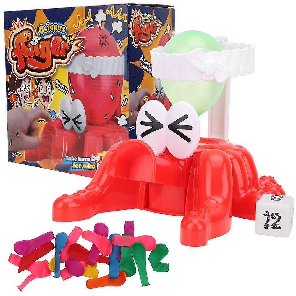 Plastic Octopus Balloon Blasting Trick Entertainment Toy for Party Interactive