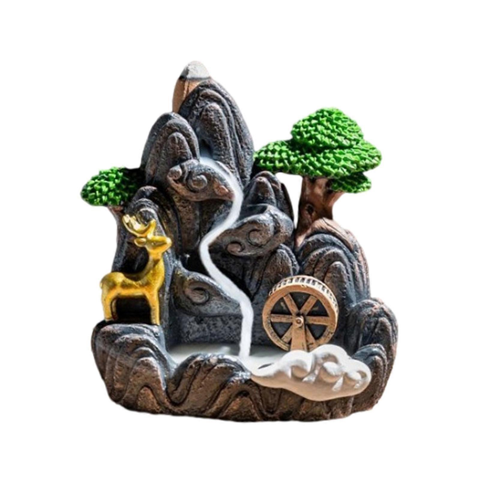 Elegant Flower Waterfall Backflows Incenses Burners for Air Purifications Add Beauty to Environment Handicrafts