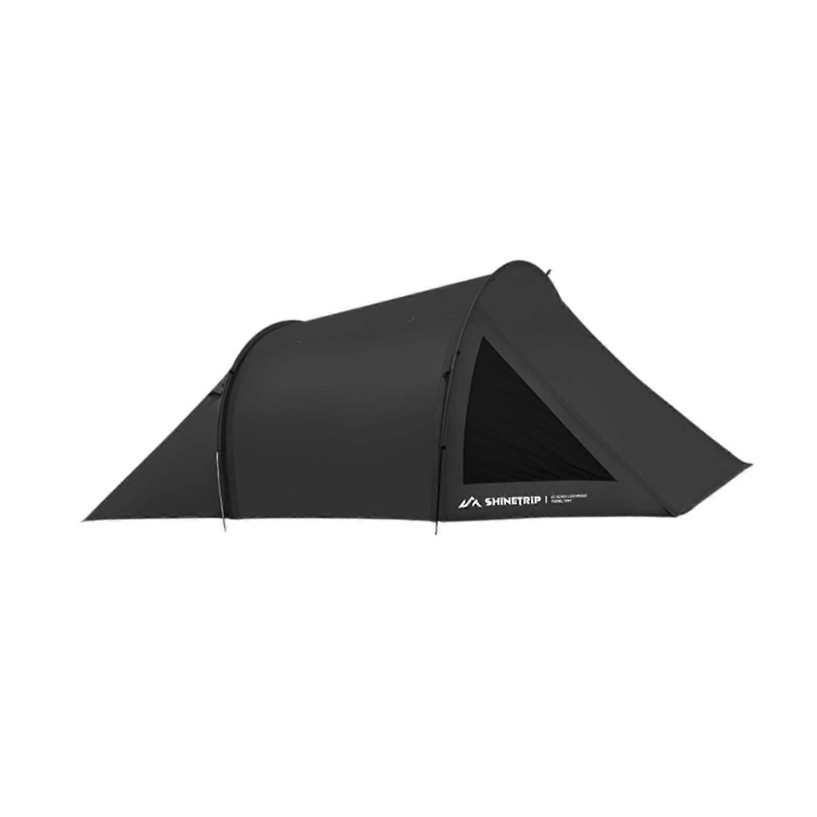 Camping Tent Easy Setup Portable Tunnel Tent for Picnic Mountaineering Beach Black