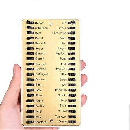 Metal Grocery List Reusable Shopping List Memory Reminder Board