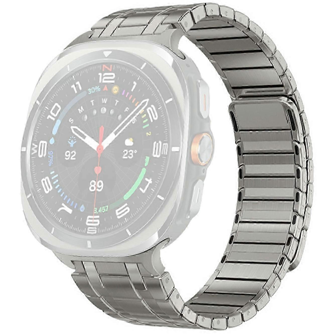 Samsung Galaxy Watch Ultra 47 mm-es óraszíjhoz mágneses rozsdamentes acél csereszíj