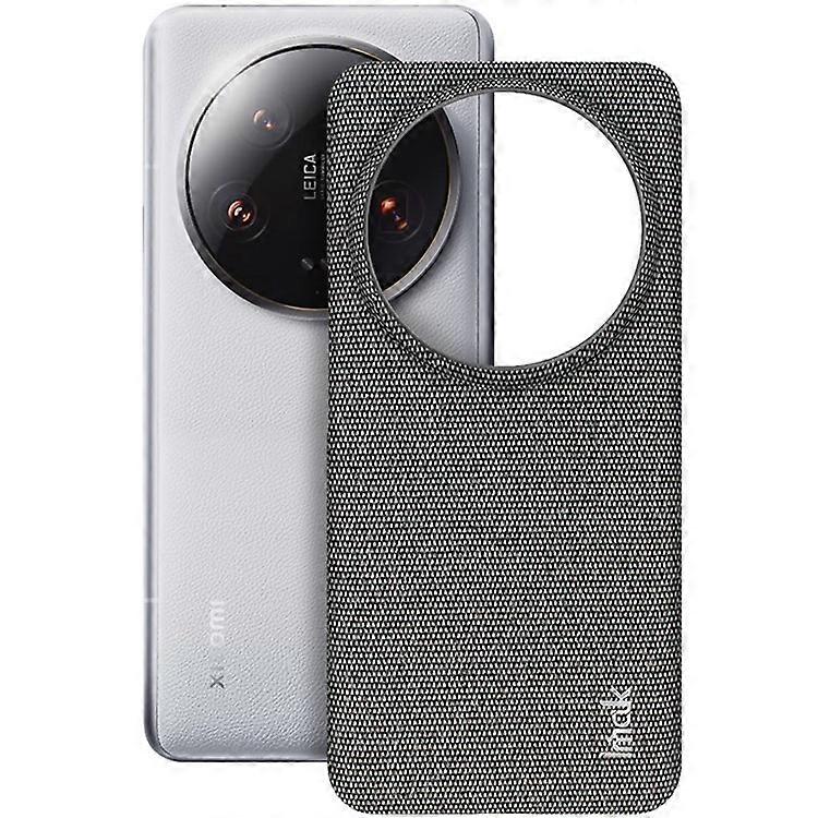IMAK Ruiyi Series Compatible For Xiaomi 14 Ultra Case Fabric Texture Leather+PC Phone Back Cover