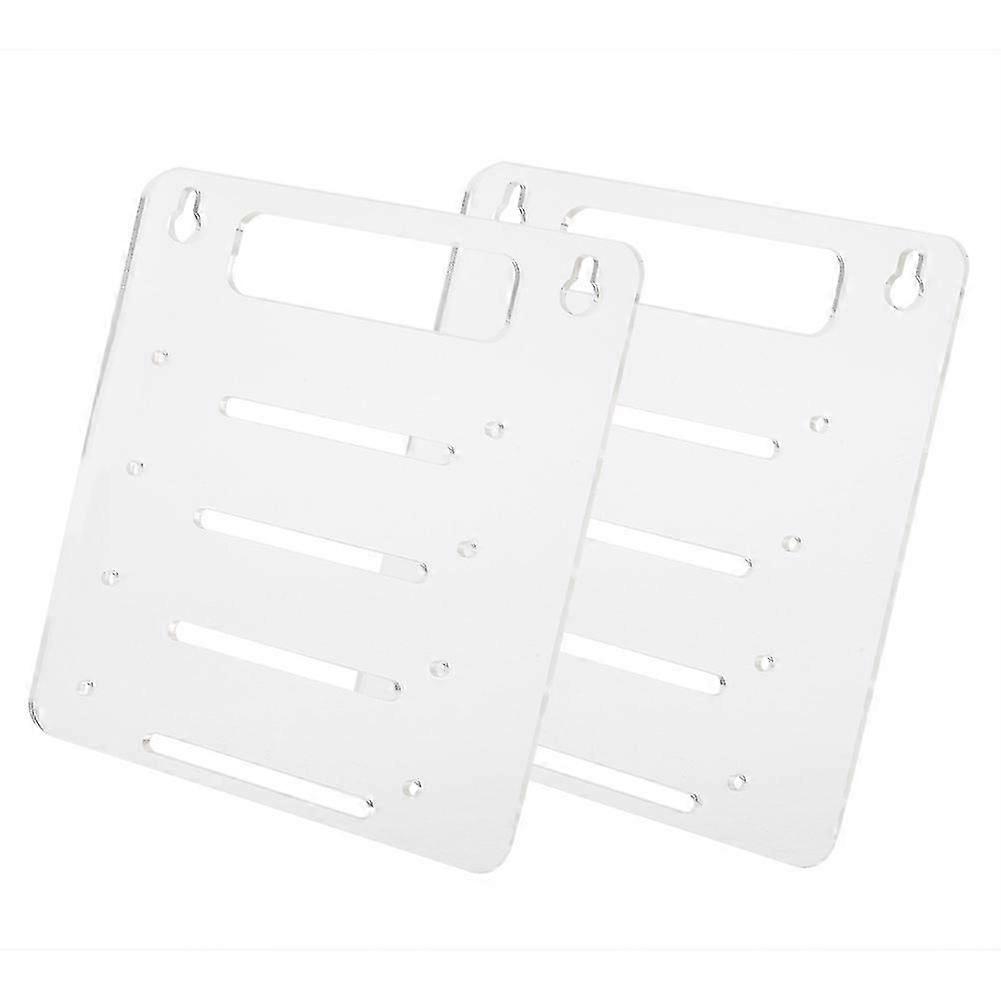Clear Acrylic 4 Layer Hard Disk Drive Rack Desktop Computer 3.5 Inch Hdd Cage Tray