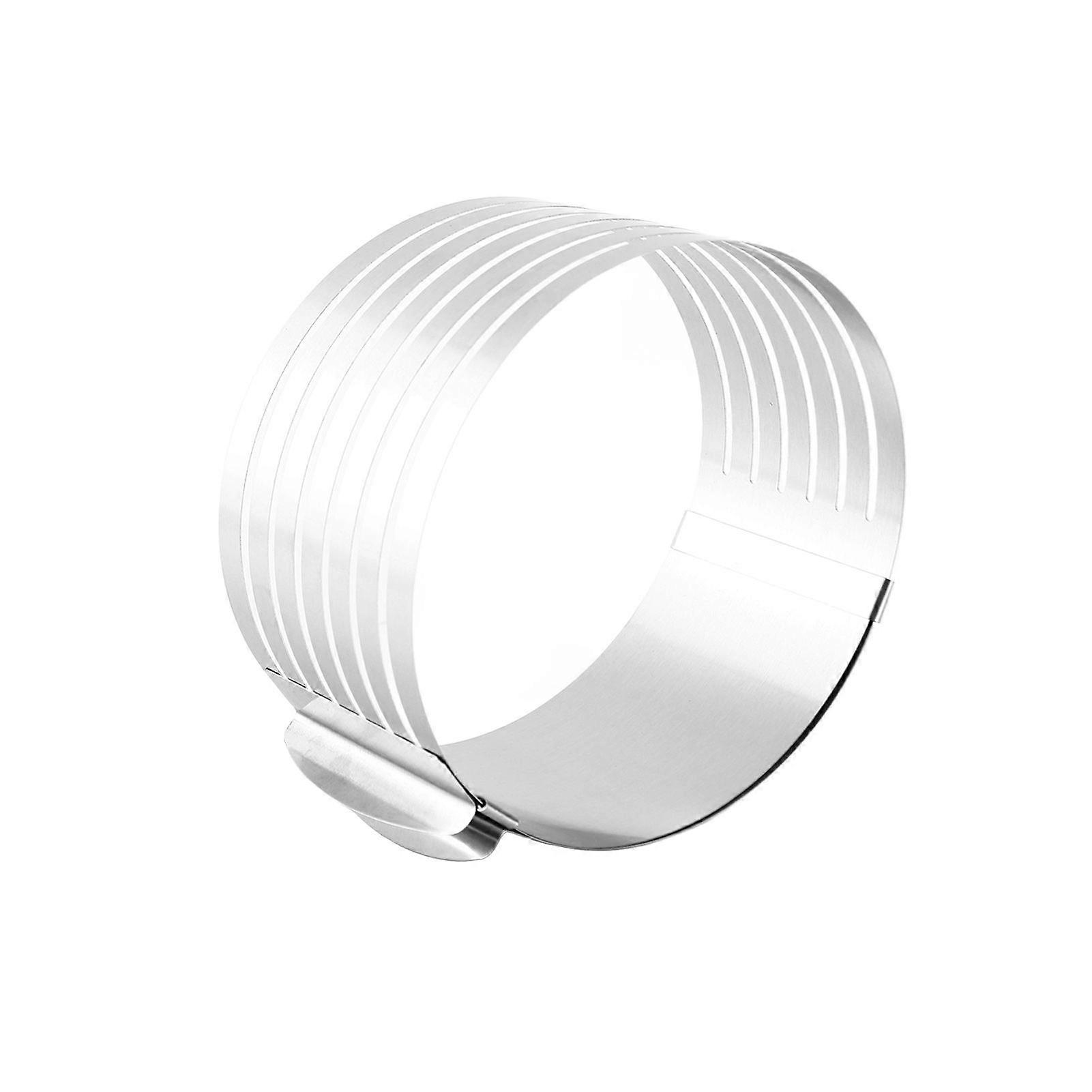 6-8 Inch Cake Cutter Stainless Steel Adjustable Layered Cake Cutter Mousse Cake Cutter Pastry Baking Tool for Birthday Cake Party Dessert Kitchen Gadg