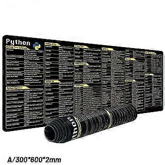 Python Programing Mouse Pad Large Shortcuts Cheat Sheet Keyboard ...