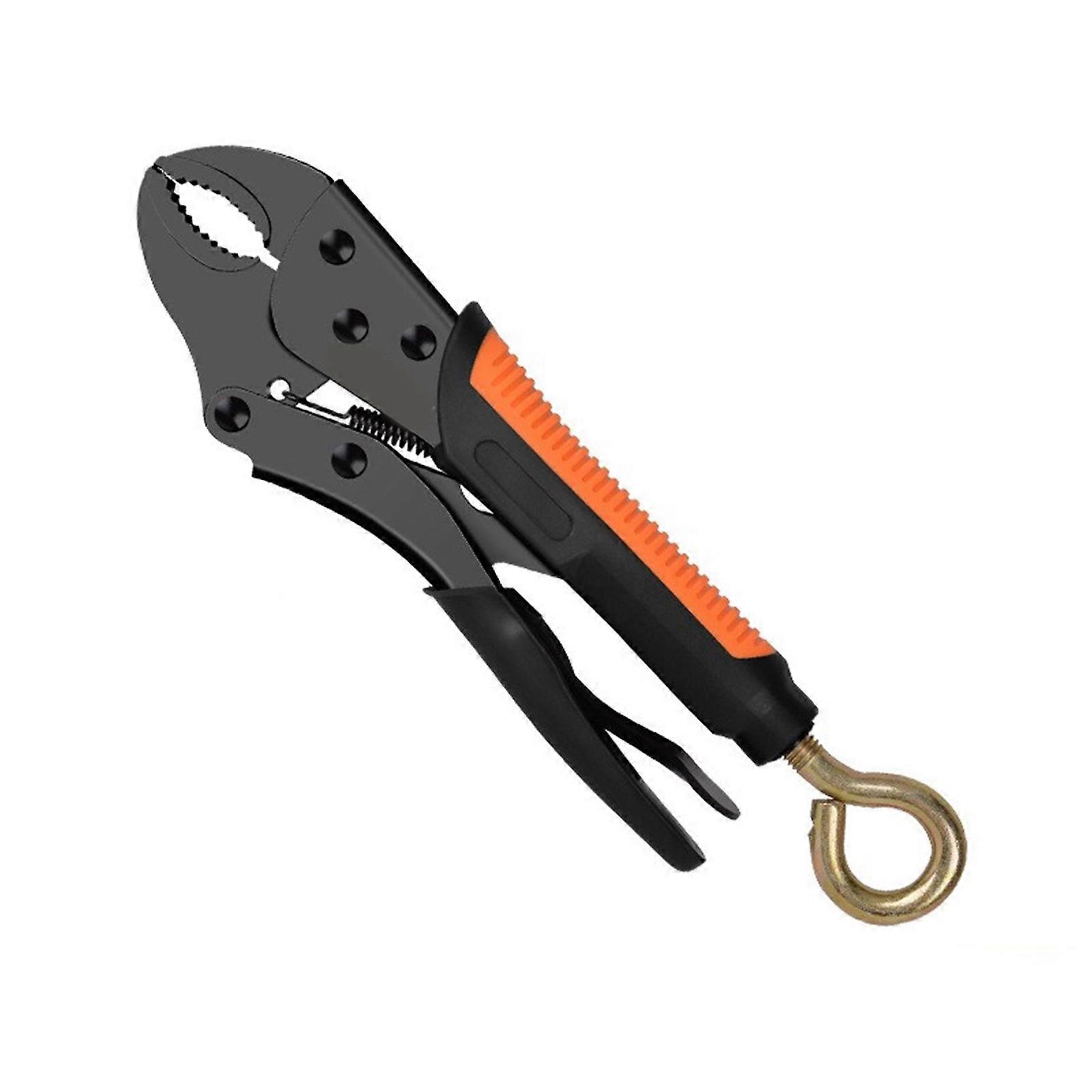 Convenient Auxiliary Design Locking Pliers for Easy Lifting Quick Assistance in Emergencies Comfortable Rubber Handle  7 inch