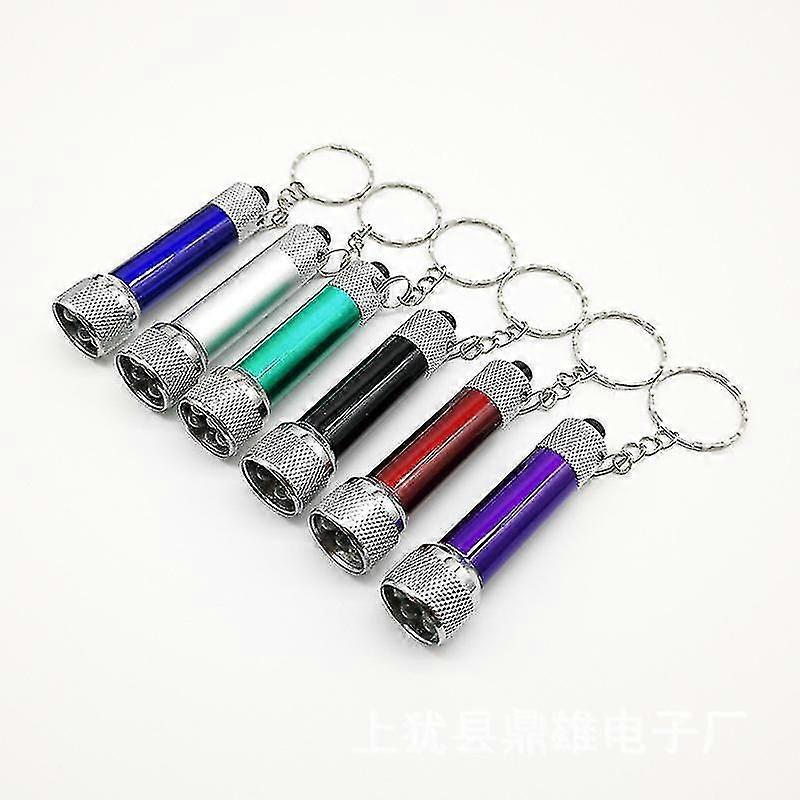 6pcs Keychain Flashlight Portable Led Mini Flashlight Light Keyring Torch Keychain Lamp (mixed Color