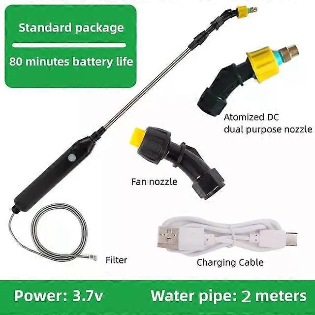 Electric Garden Watering Spray Gun with 3/5/10m Hose USB Adjustable Yard Lawn Sprayer Nozzle Sprinkler Weeds Plant Mister Spraye