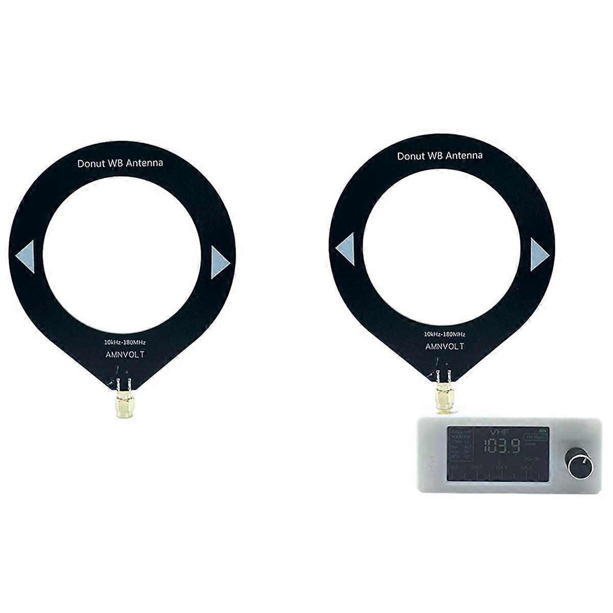 SI4732 Mini Radio Receiver 9.9KHz-181MHz+2XLoop Antenna Portable Shortwave Radio Receiver SW LW AM F