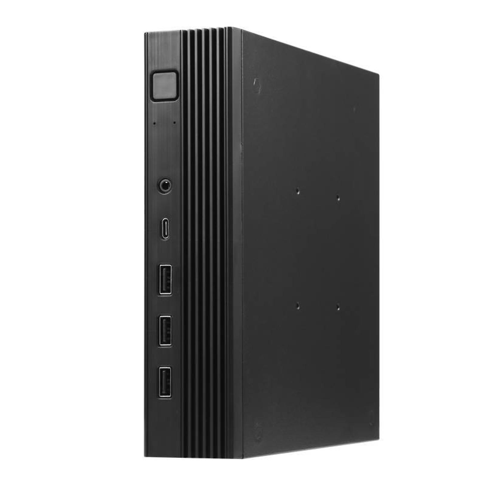 TX06 Thin Mini ITX Chassis Thin Mini ITX Case for Streamlined Desktops Back Mount and Office Space Saving