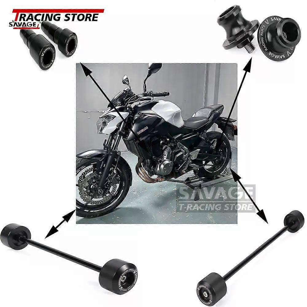Applicable For Kawasaki Z650 Z650RS ER650 Ninja 650 EX650 Wheel Axle Fork Slider Swingarm Spools Frame Sliders Protector Falling Protection