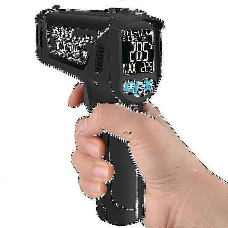 Digitální infračervený teploměr -50 ~ 600c Laserový měřič teploty Pistole Lcd Průmyslový elektronický termom