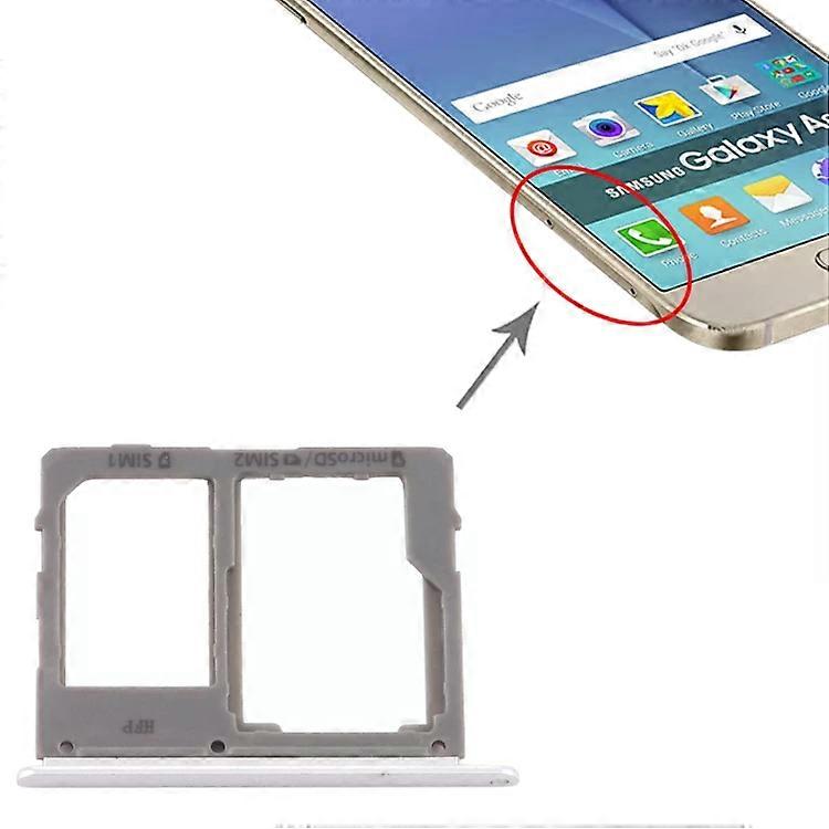 SIM Card Tray for Samsung Galaxy A8 Star / A9 Star-Silver,Micro SD Compatible Silver