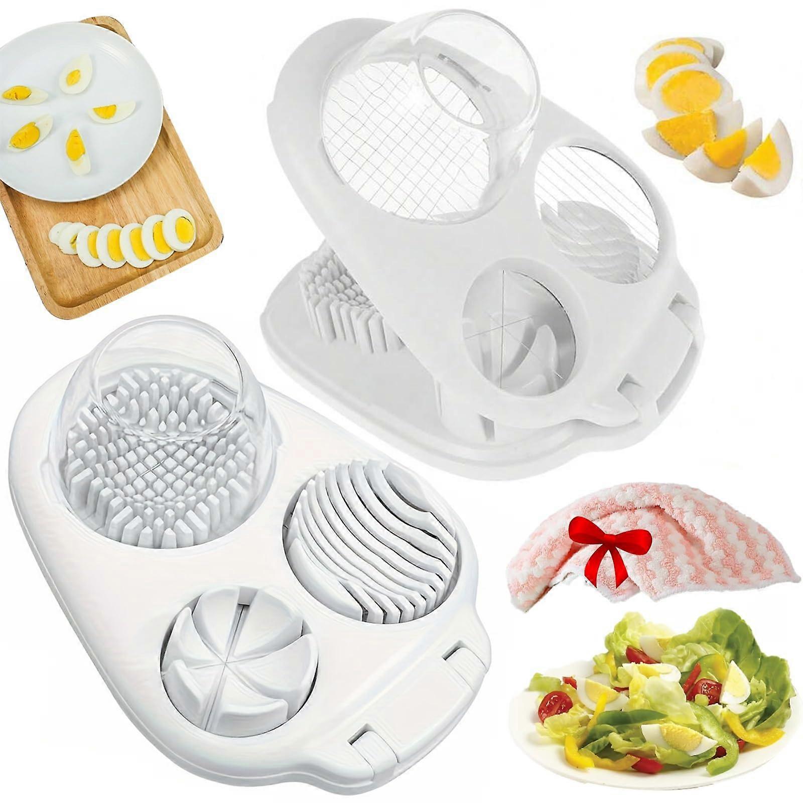 2 PCS Multi Egg Slicer for Wedger and Piercer