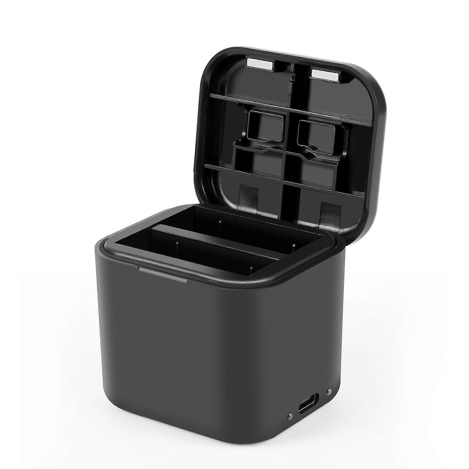 Fast Charge Hub for Insta360 Ace/Ace Pro, Dual Battery Charging Station with Micro SD Card Storage and Compact Design