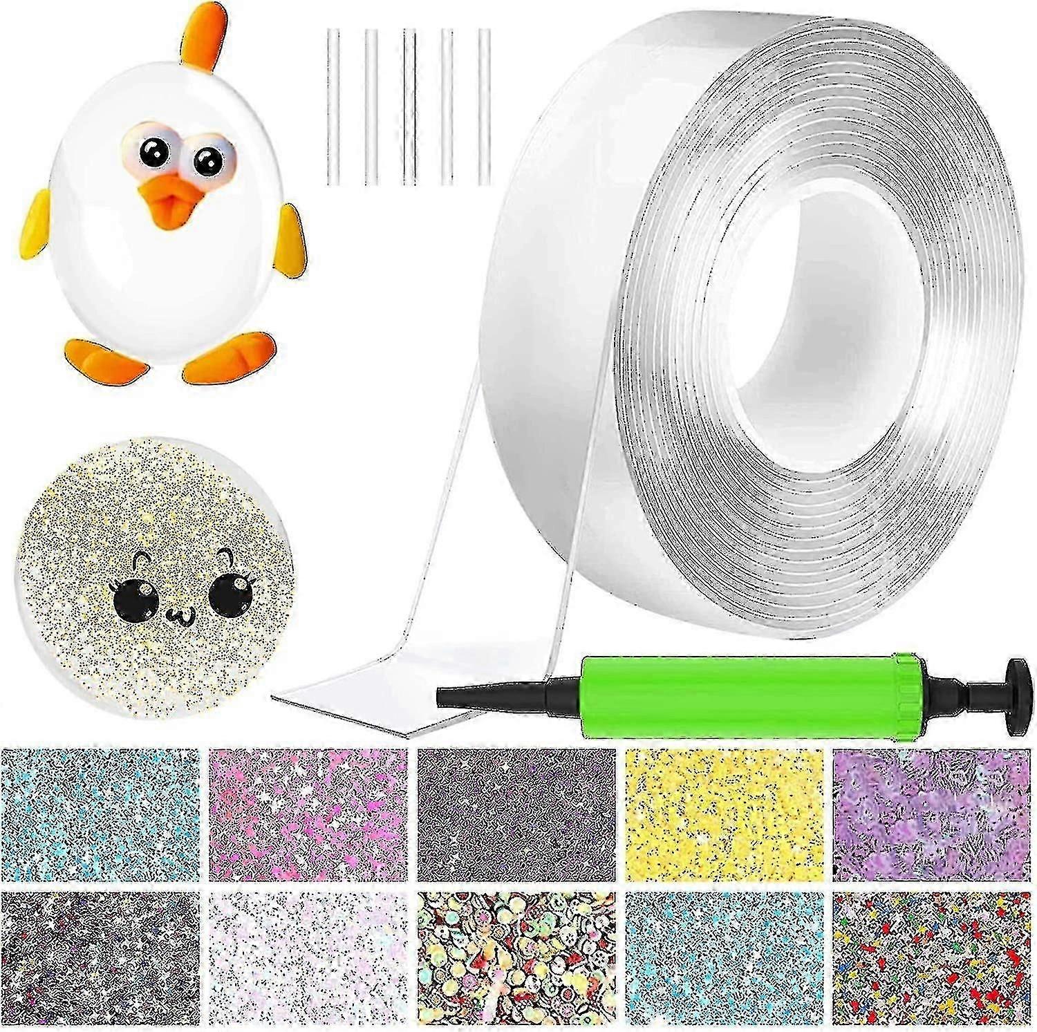 Nano Tape Bubble Kit, Nastro Biadesivo Bolla di Plastica, Nastro Elastico