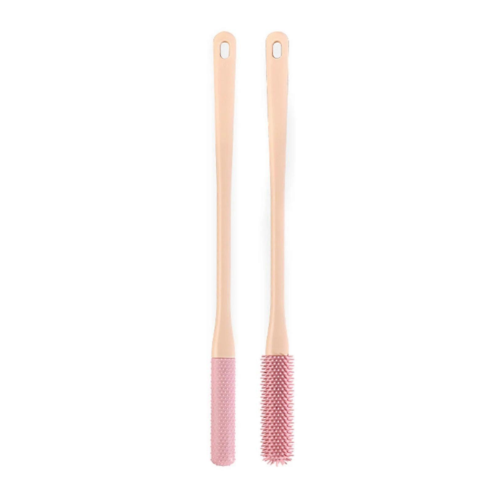 Long Handle Shower Scrubber & Foot Brush Set - Exfoliate, Clean, Pedicure Tools