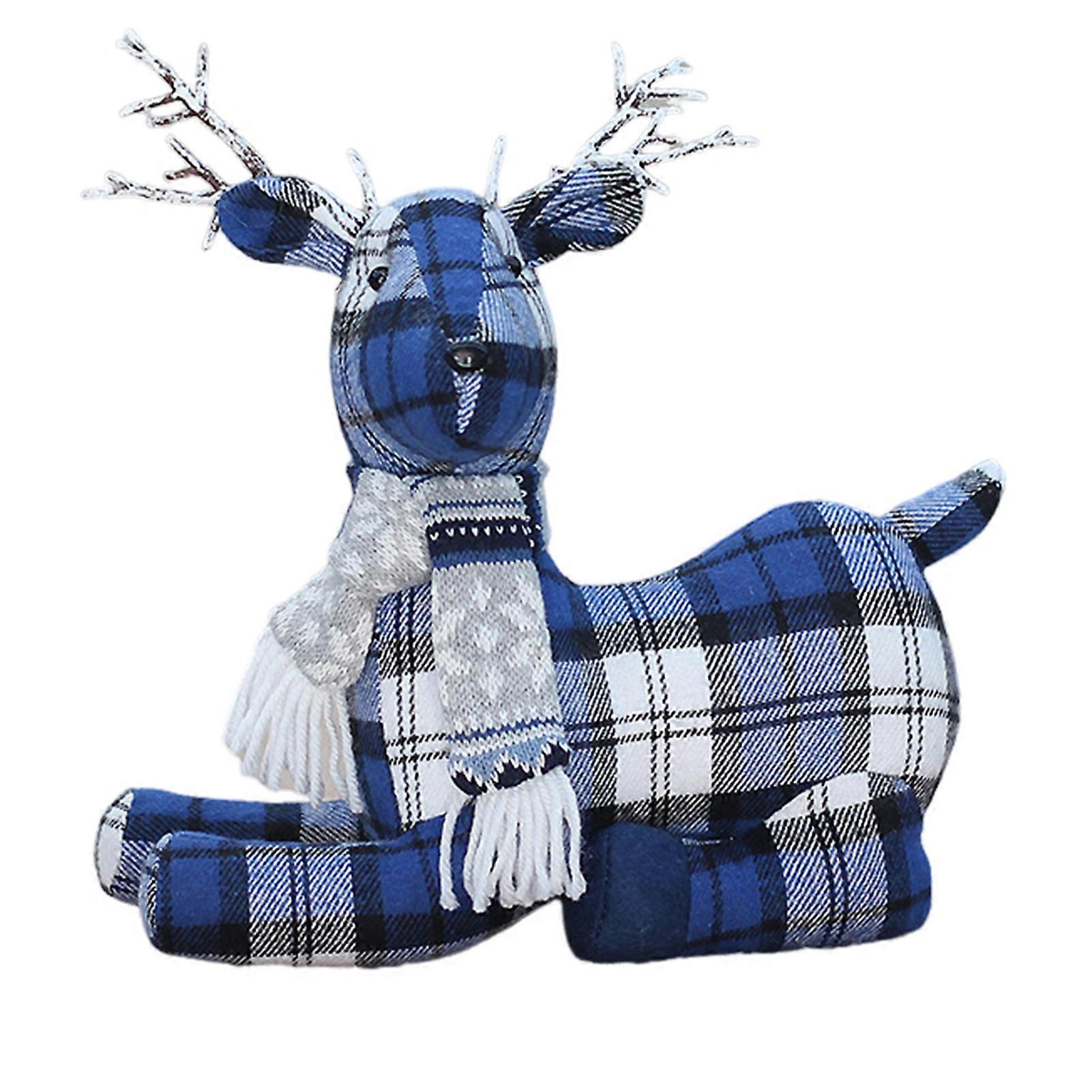 Christmas Reindeer Decorative Dolls with Safe Materials and Delicate Handcrafting Suitable for Home Office Window