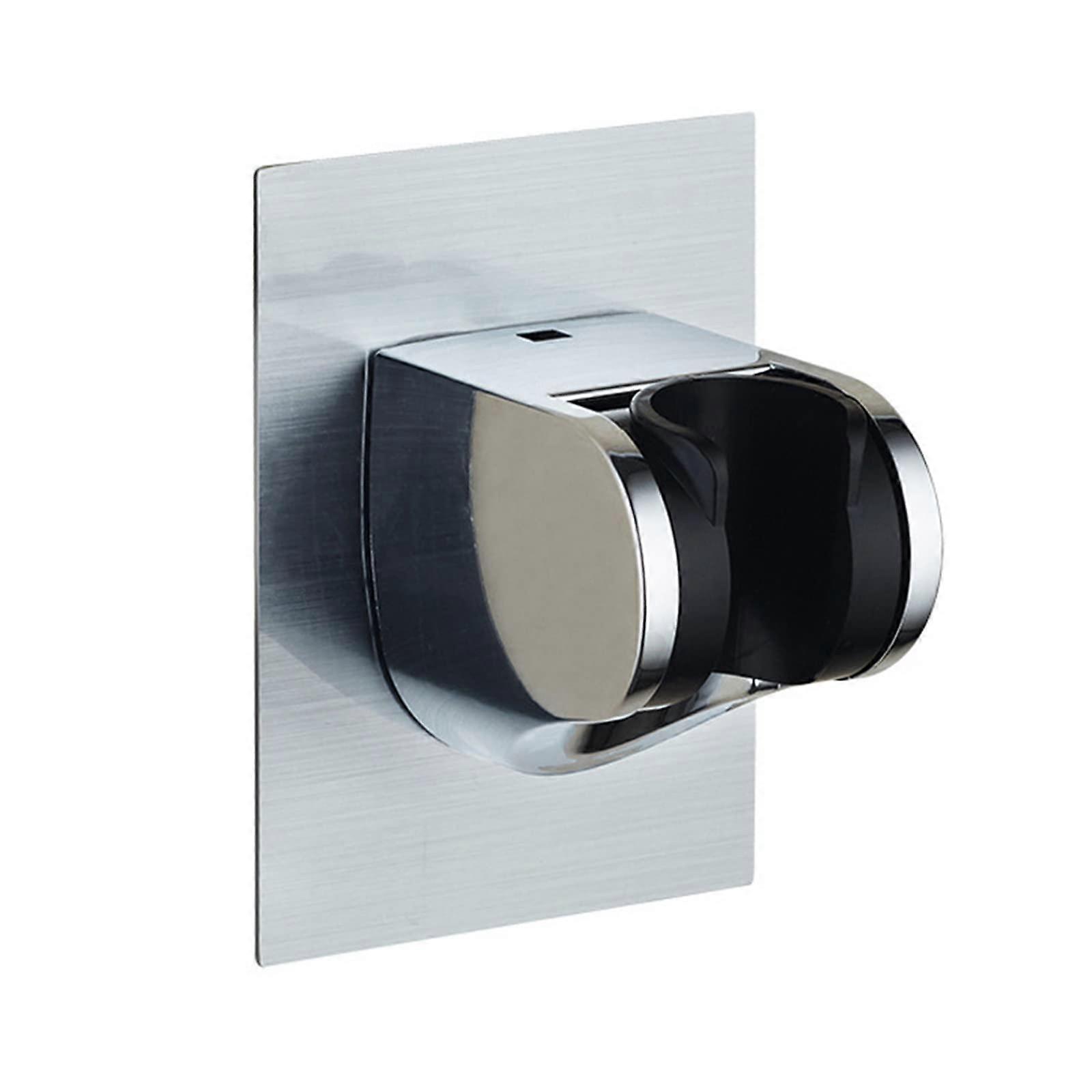 Shower Head Holder Bracket Adjustable Suction Cup Base, Bathroom Installation And Mounting Kits, Universal Fit, Chrome