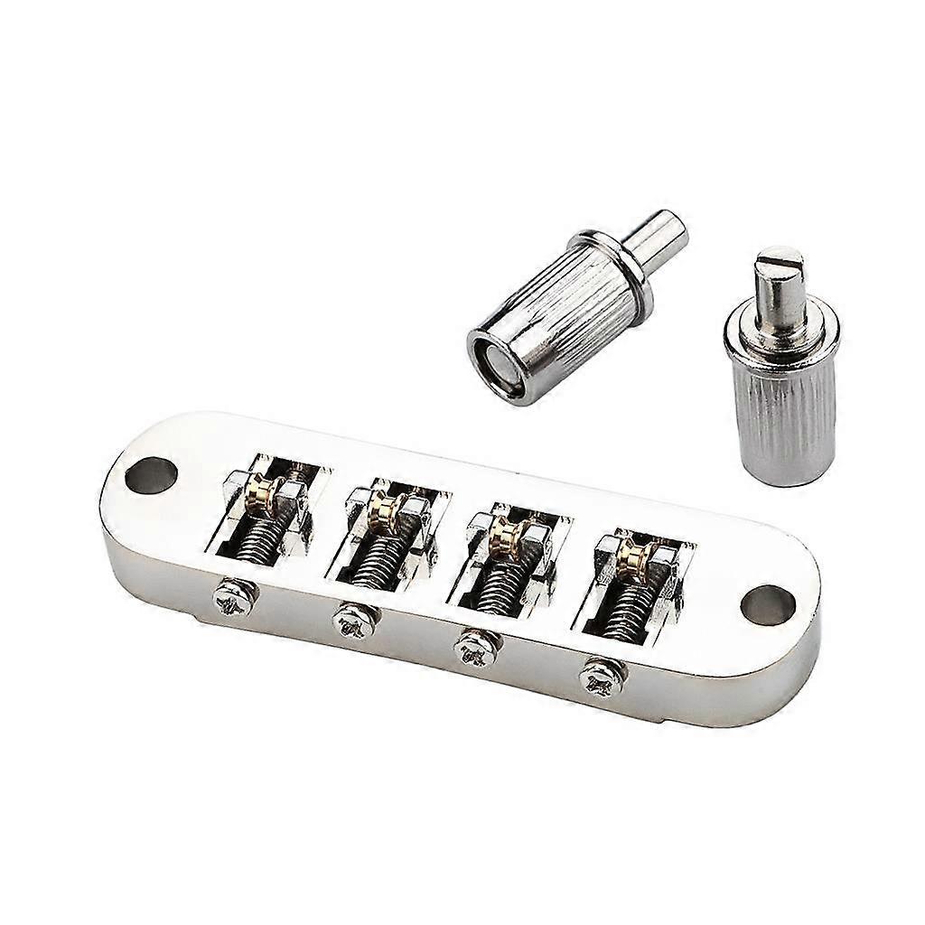 For New 4-string Silver Guitar Bridge Ga437