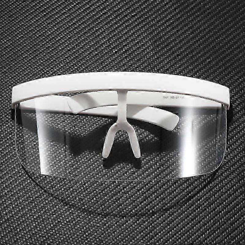 Oversized Mirror Colorful One Piece Rimless Men Mask Sunglasses Windproof Driving Big Frame Goggle Women Sunglasses Shades