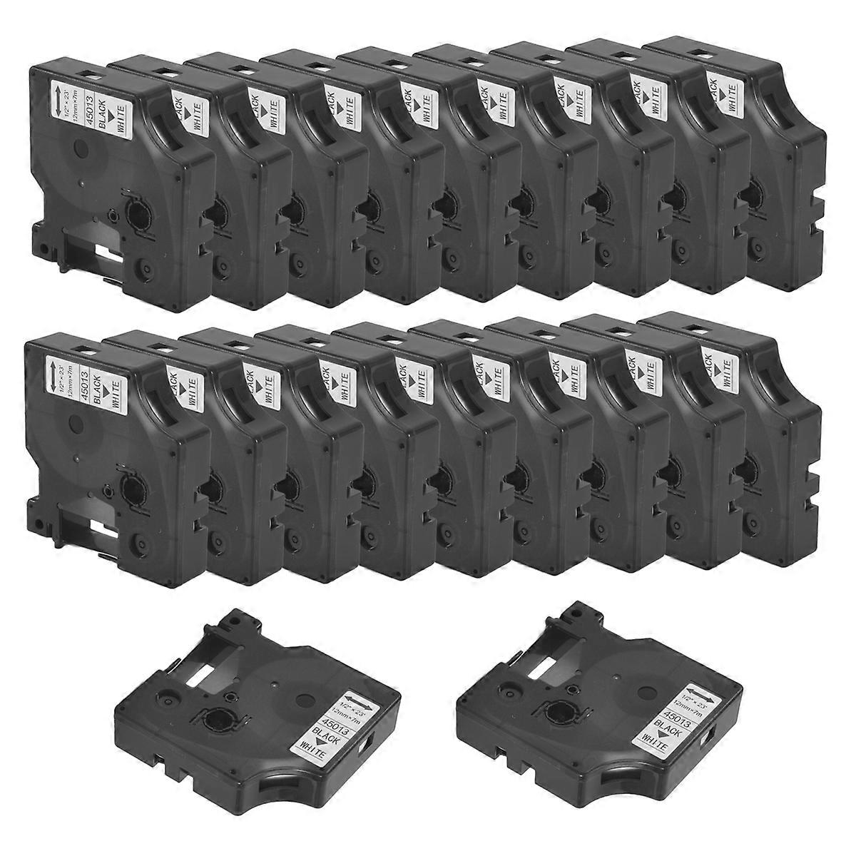 Rubans d’étiquettes noir sur blanc pour Label Manager 160 210 450 280