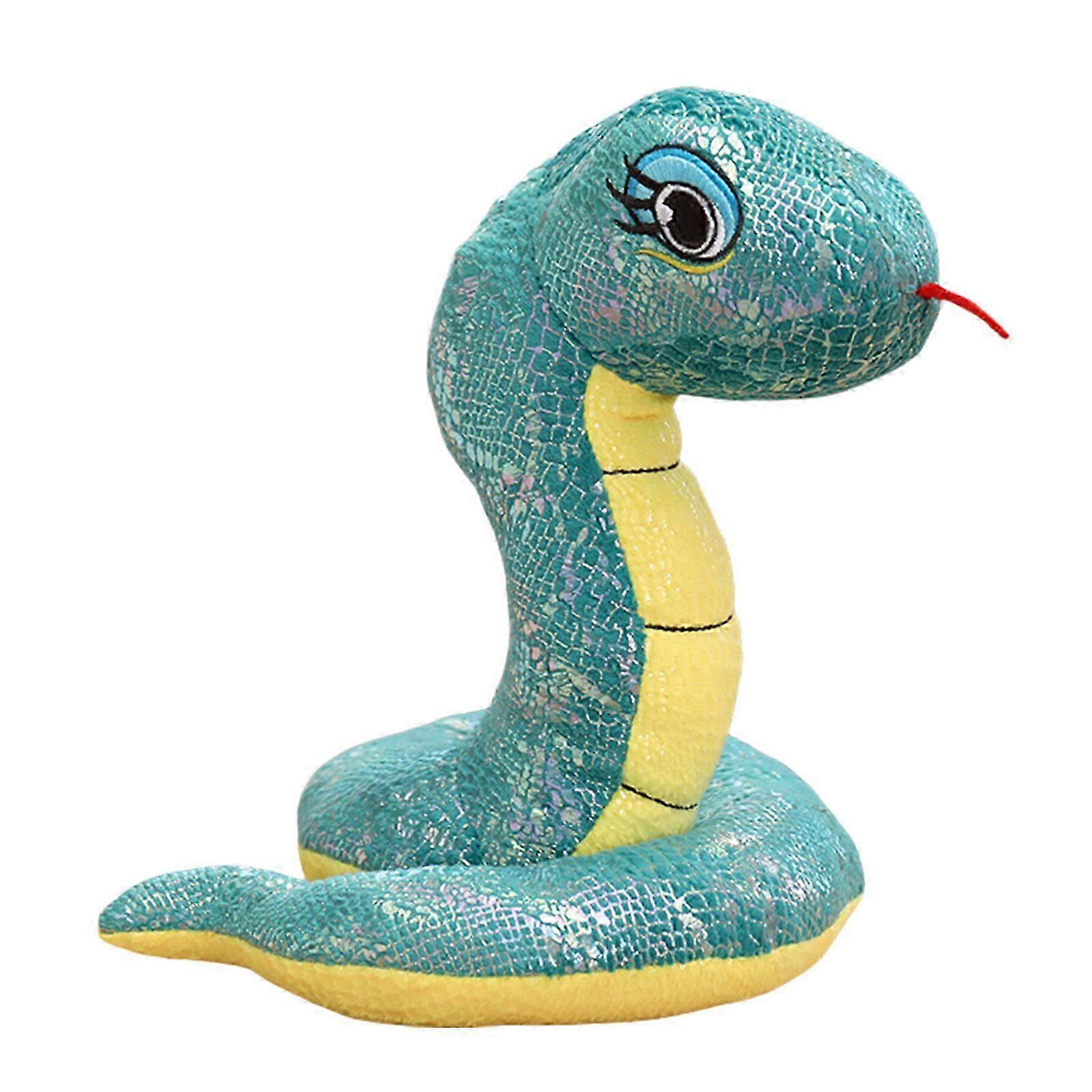 Stuffed Animals Oversized Snake Halloween Pranks Toy Soft Snake Figure Oversized Snake Pranks Photostudio Yellow