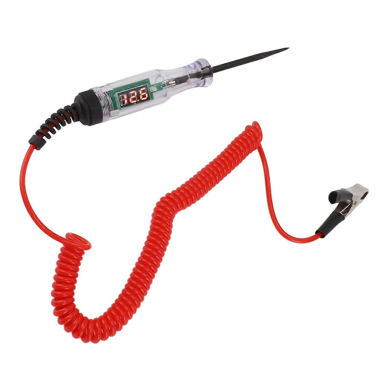 Automotive Circuit Tester, DC Voltage Test Light with Digital LCD Display
