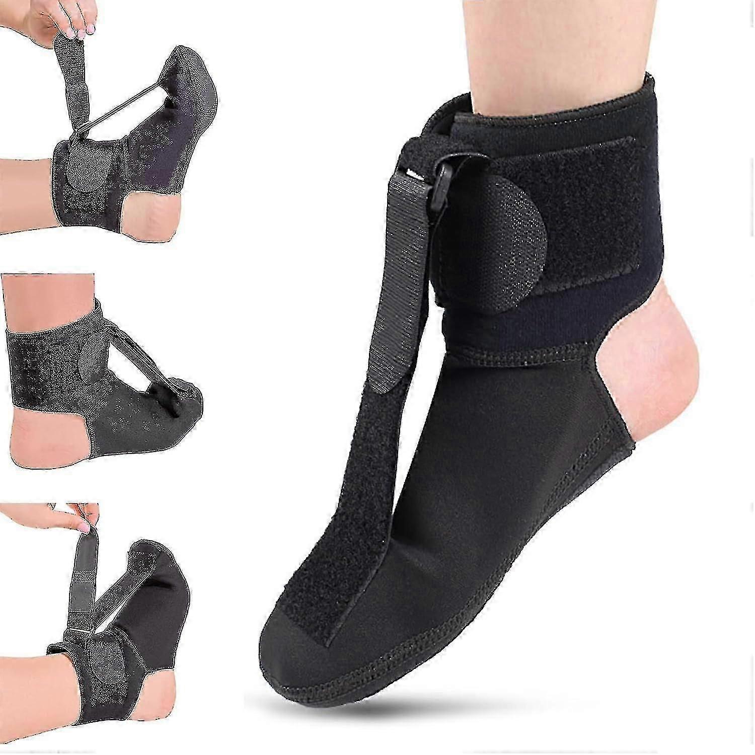 Plantar Fasciitis Night Splint Sock – Adjustable Dorsiflexion Strap for Achilles Tendonitis, Heel Spurs & Arch Pain_MM2